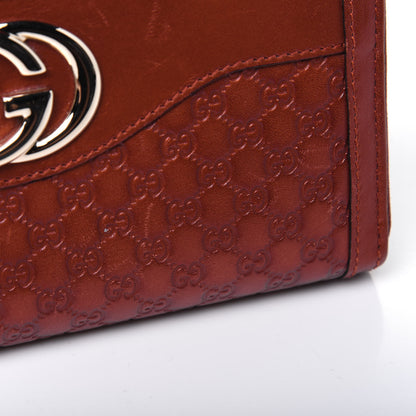 Gucci Metallic Microguccissima Sukey Zip Around Wallet Burnt Orange 16 of 17