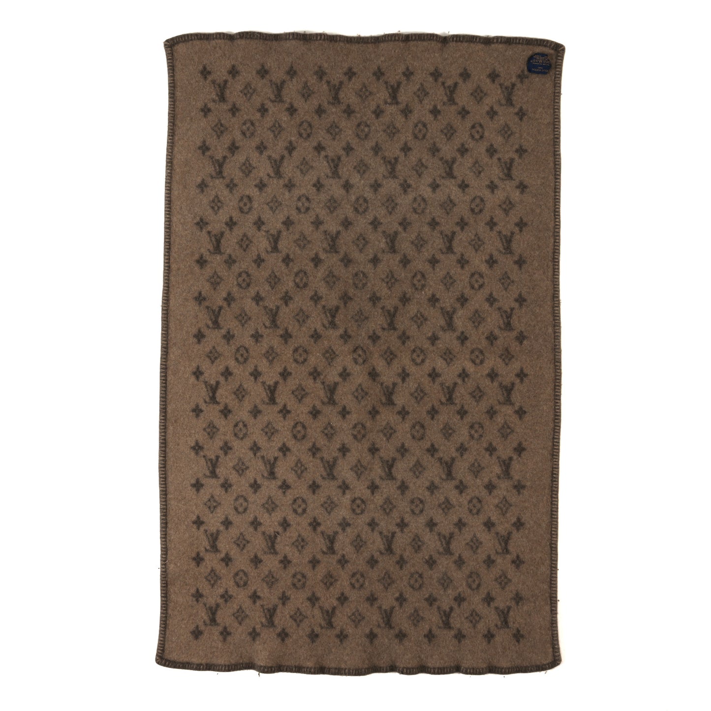 Wool Cashmere Neo Monogram Blanket Brown