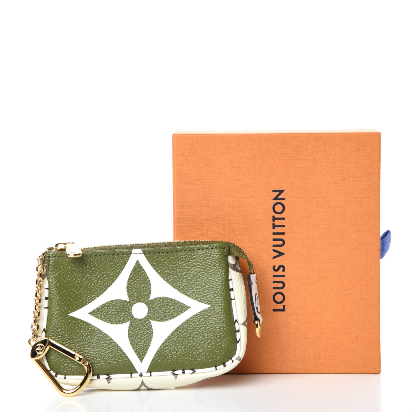 Monogram Giant Micro Pochette Accessories Kaki White