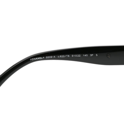 Chanel Acetate Square Sunglasses 5509-A Black 6 of 9