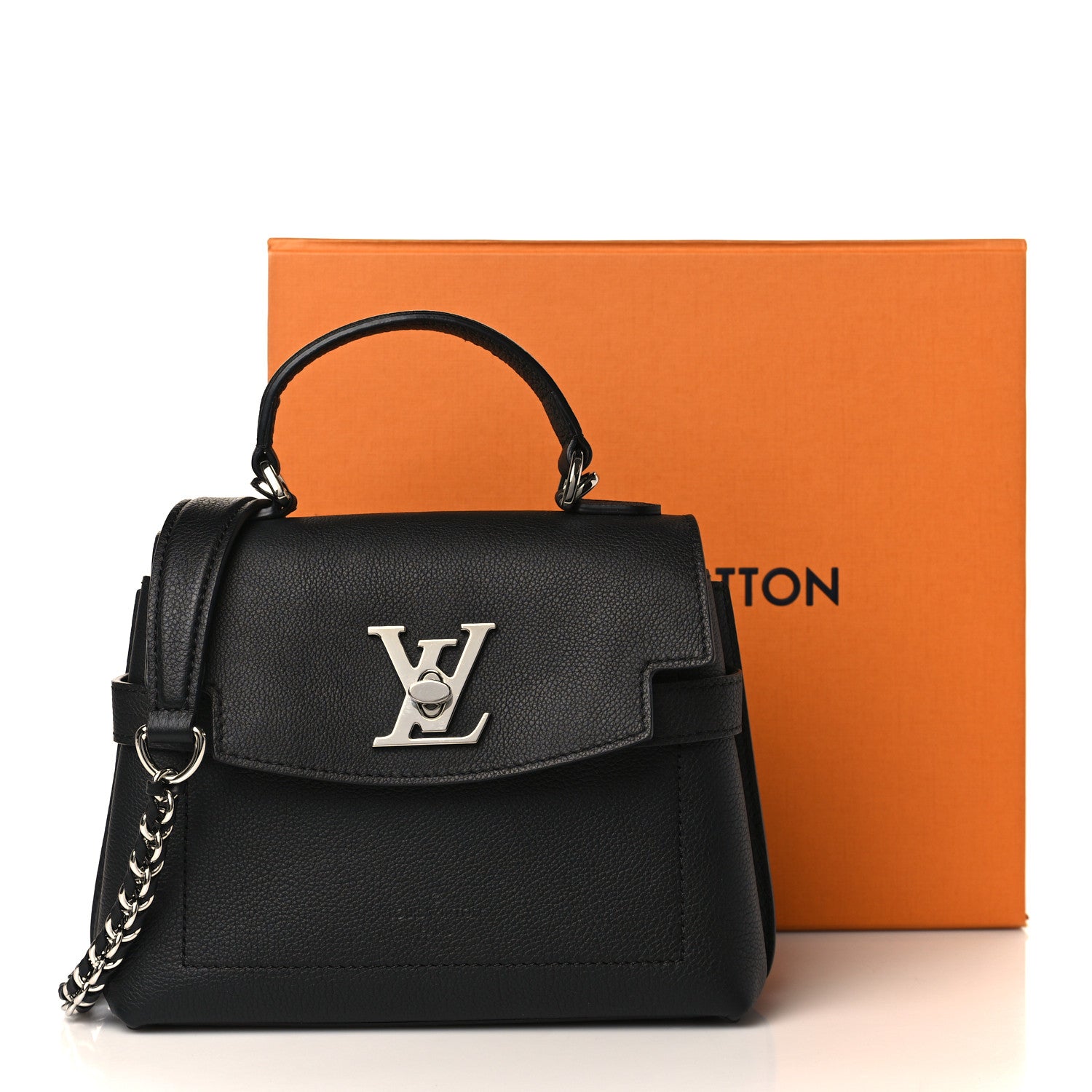 Louis Vuitton Calfskin Lockme Ever Mini Black 8 of 8