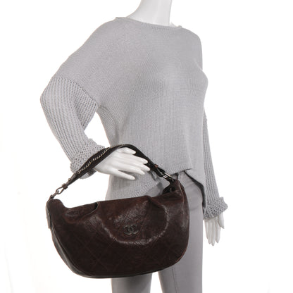 Chanel Caviar Outdoor Ligne Large Hobo Brown 2 of 7