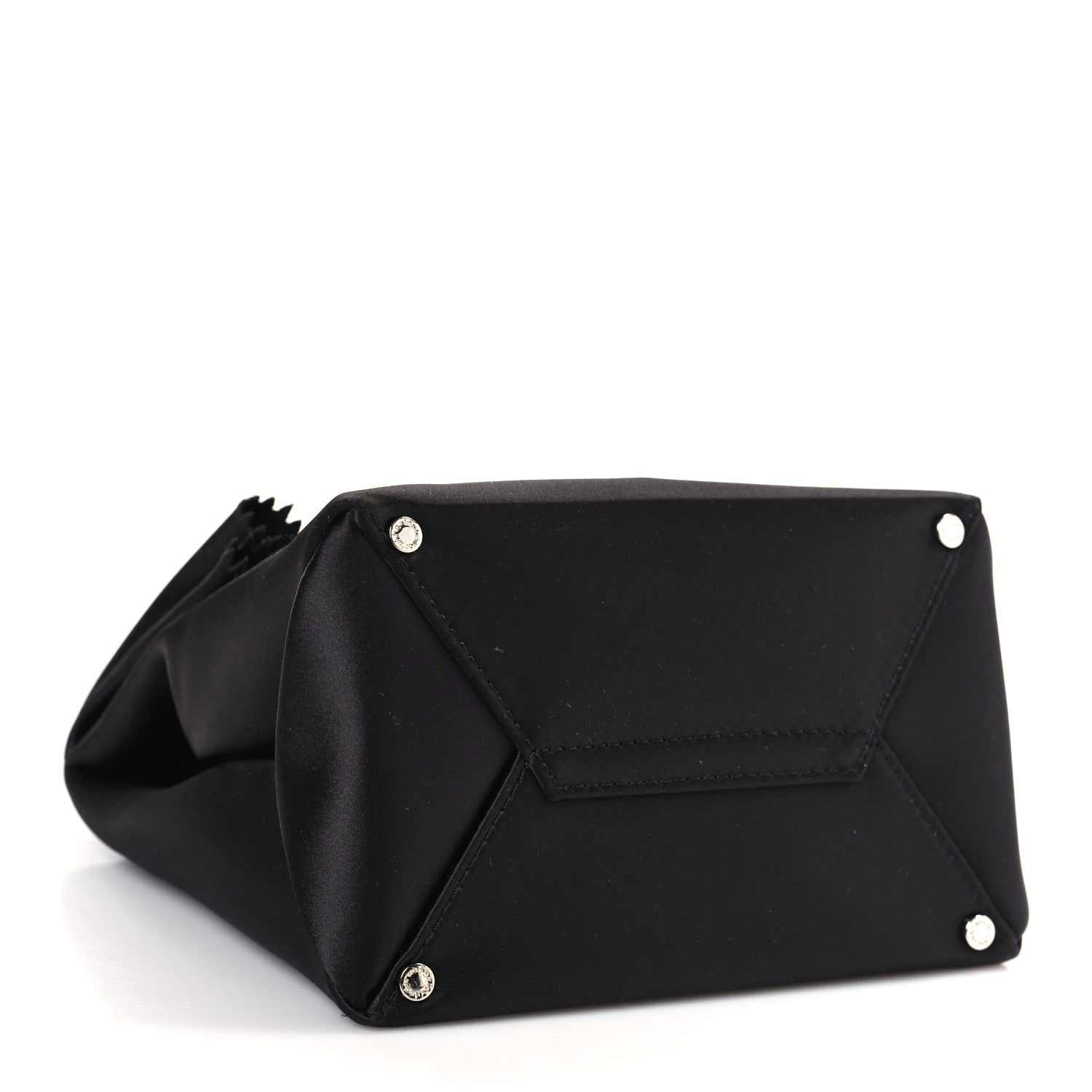 Alexander Wang Satin Lunch Bag Clutch Black 4 of 9
