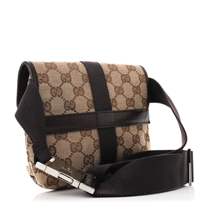 Gucci Monogram Waist Pouch Bag Dark Brown 3 of 10