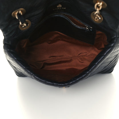 Lanvin Calfskin Quilted Medium Happy Shoulder Bag Black 4 of 9
