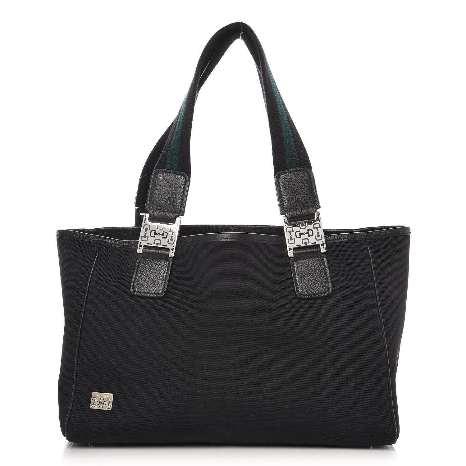 Gucci Canvas Web Tote Bag Black 1 of 10