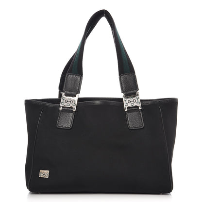 Gucci Canvas Web Tote Bag Black 1 of 10