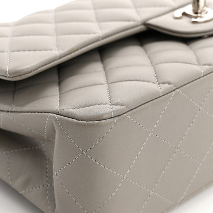 Chanel Lambskin Quilted Medium Double Flap Grey 13 of 13