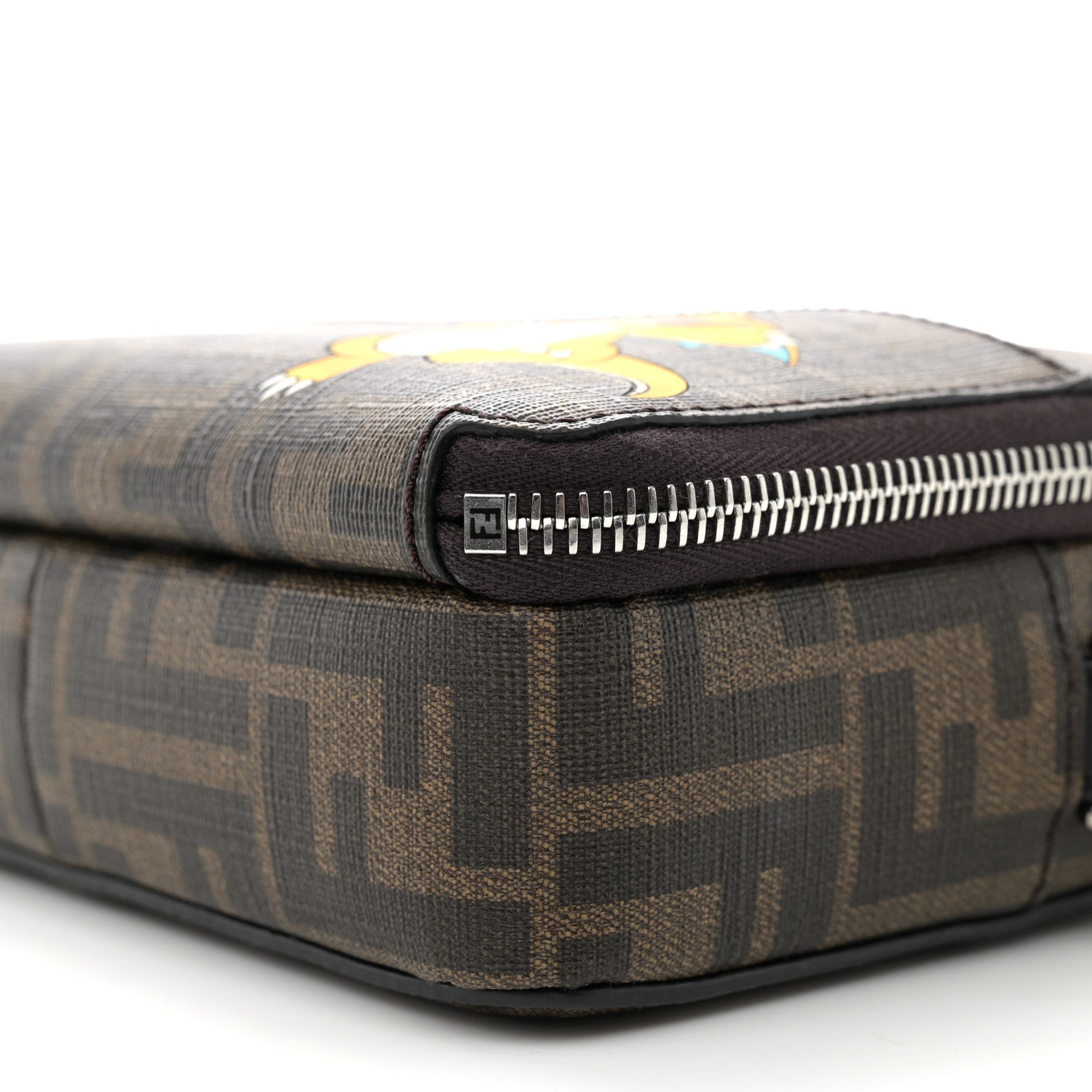 Fendi X FRGMT X POKEMON Glazed Fabric FF Pokemon Print Camera Case Tobacco Moro Giallo 12 of 14