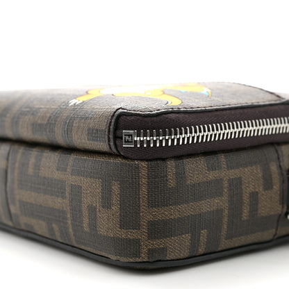 Fendi X FRGMT X POKEMON Glazed Fabric FF Pokemon Print Camera Case Tobacco Moro Giallo 12 of 14