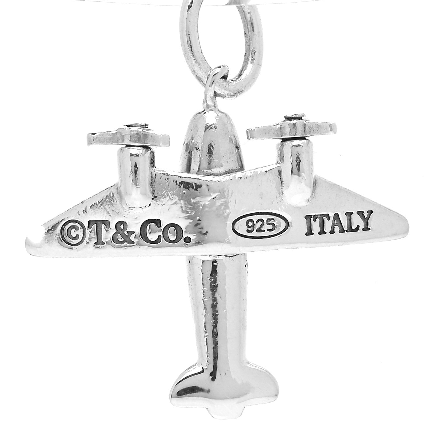 Tiffany Sterling Silver Airplane Charm 4 of 6