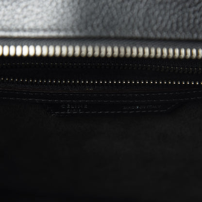 Celine Drummed Calfskin Micro Luggage Black 8 of 9