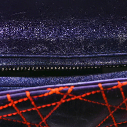 Christian Dior Metallic Lambskin Cannage Medium Anselm Reyle Lady Dior Purple Orange 11 of 13