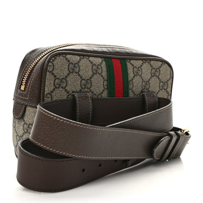 Gucci GG Supreme Monogram Web Small Ophidia Belt Bag 85 34 Dark Brown 3 of 13