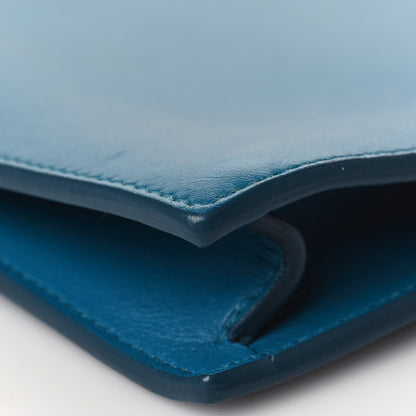 Celine Smooth Calfskin Mini Clasp Bag Teal Blue 8 of 10