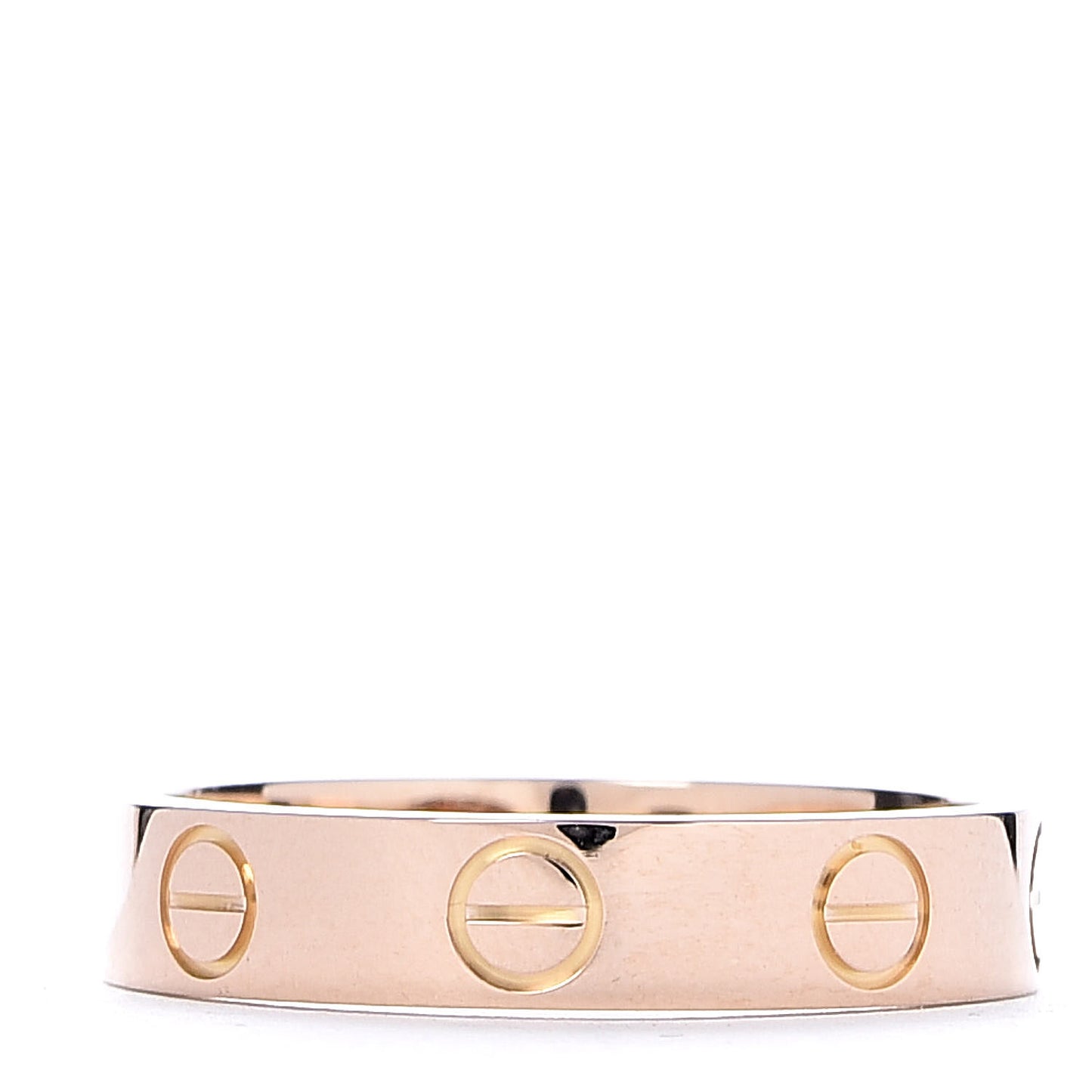 18K Pink Gold 3.5mm LOVE Wedding Band Ring 49 4.75