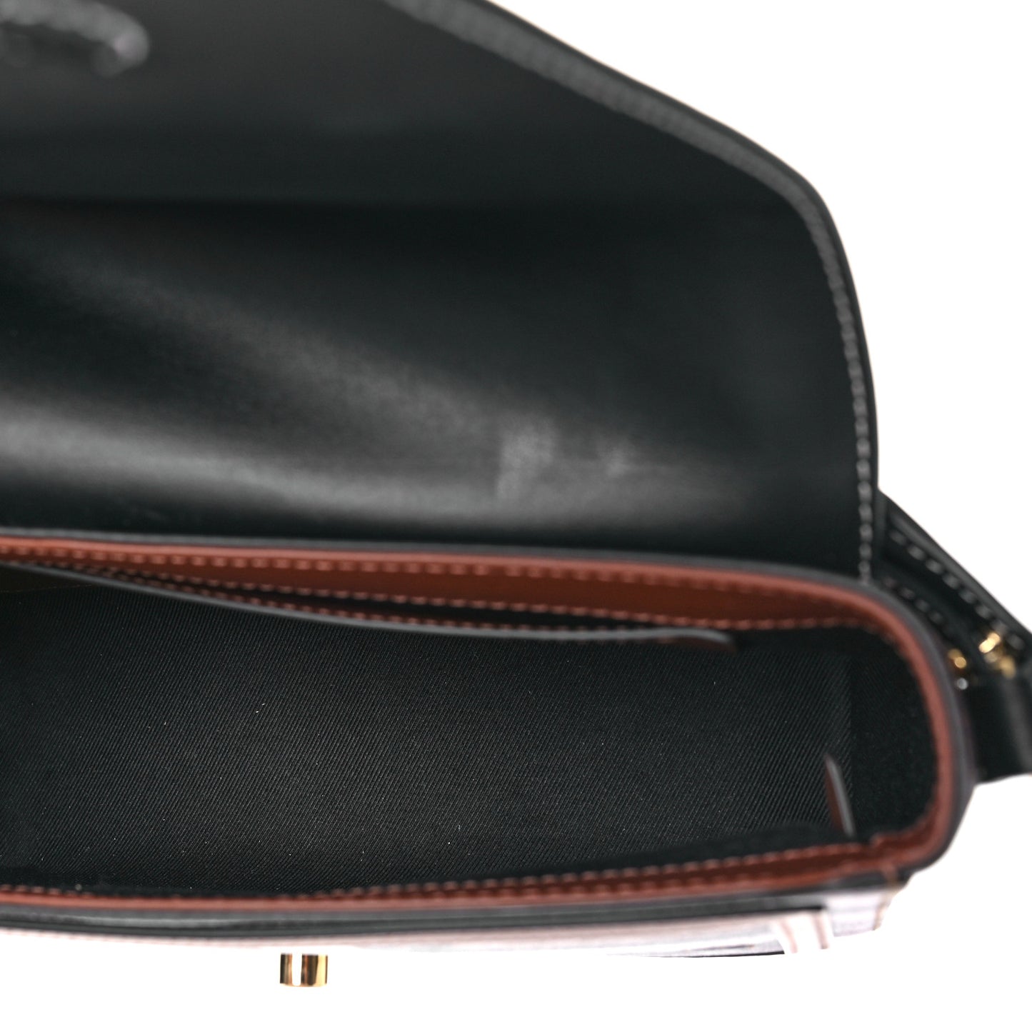 Calfskin Giant Check E-Canvas Note Crossbody Bag Dark Birch Brown