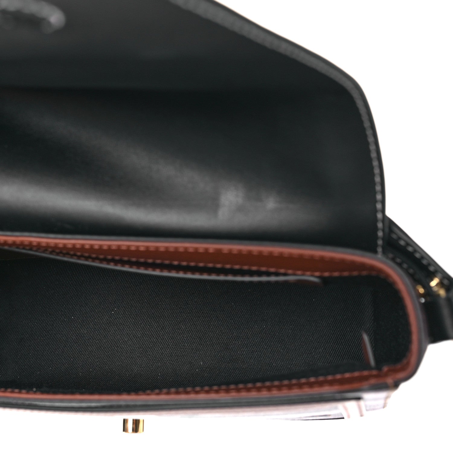 Burberry Calfskin Giant Check E-Canvas Note Crossbody Bag Dark Birch Brown 5 of 8
