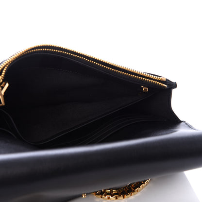 Balenciaga Veau Amp Plate Gold Chain Wallet Black 4 of 9