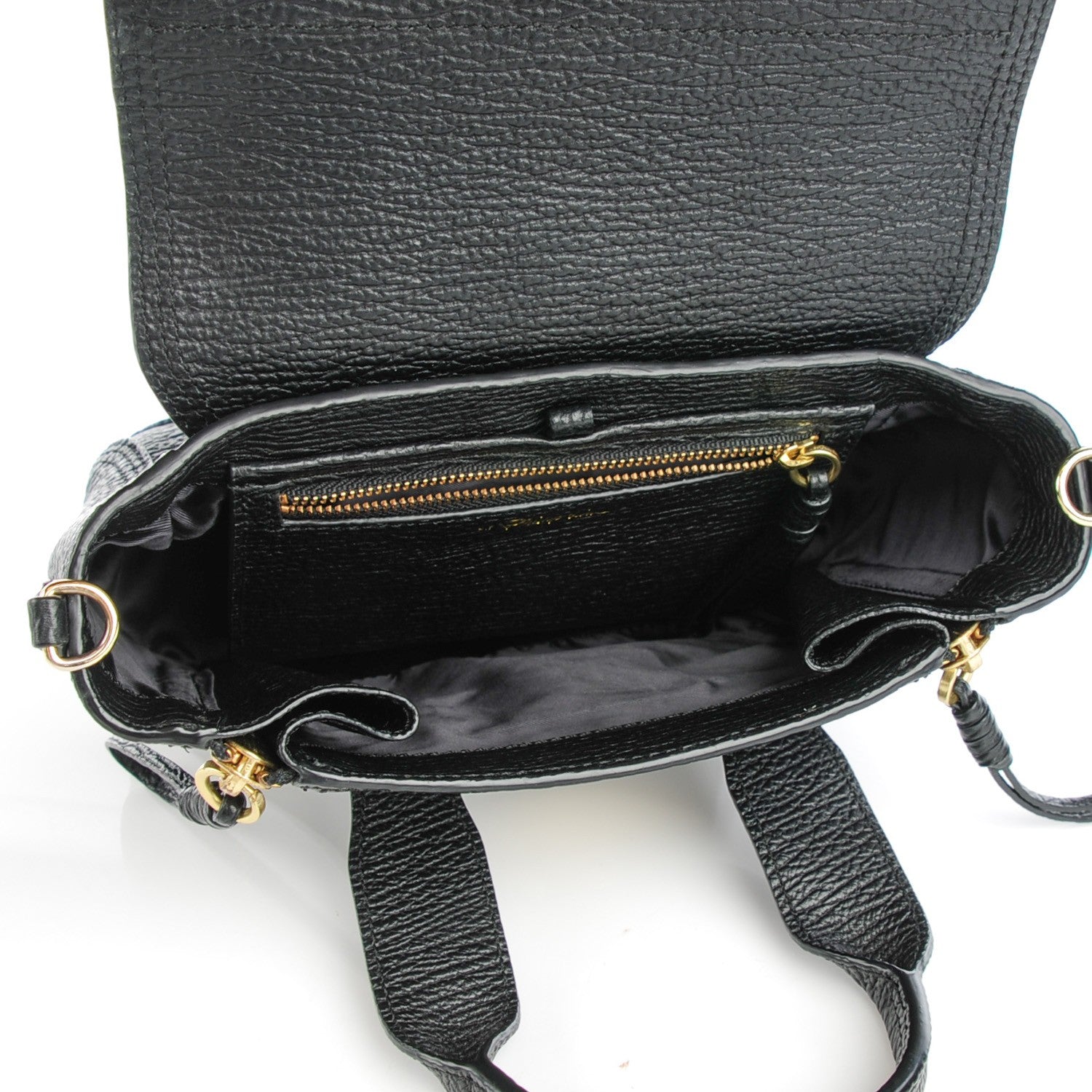 3.1 Phillip Lim 3.1 Textured Calfskin Mini Pashli Satchel Black 5 of 9
