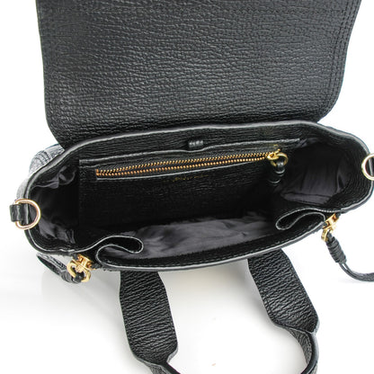 3.1 Phillip Lim 3.1 Textured Calfskin Mini Pashli Satchel Black 5 of 9