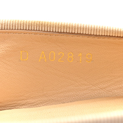 Chanel Lambskin Cap Toe CC Ballerina Flats 40 Beige Black 9 of 9