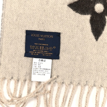 Louis Vuitton Cashmere Monogram Reykjavik Scarf Beige 3 of 3