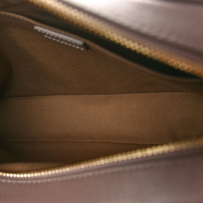 Burberry Check Calfskin Large Camera Bag Grey Mink 5 of 9