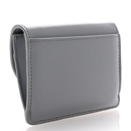 Celine Shiny Calfskin Triomphe Flap Card Holder Pearl Blue 3 of 8