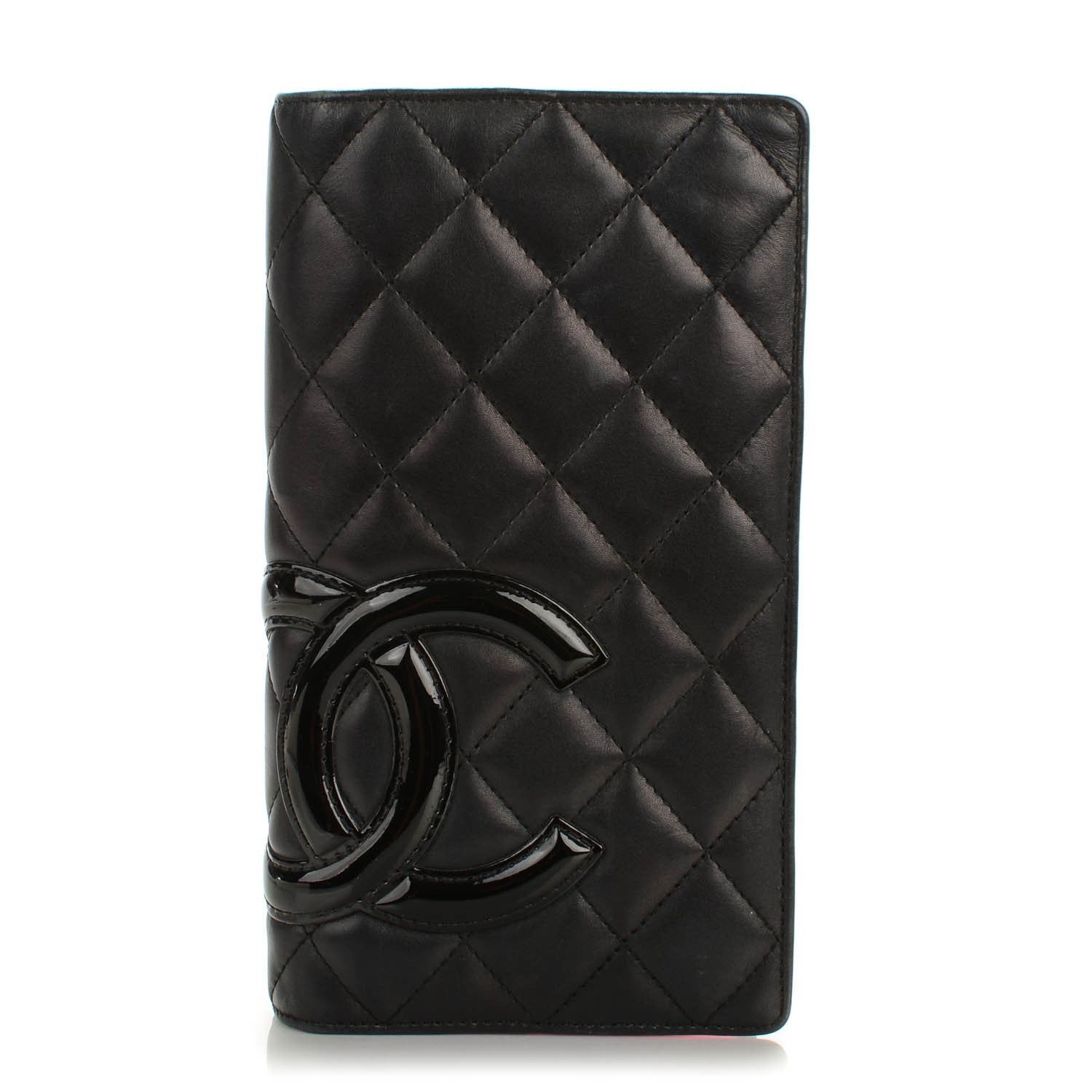 Chanel Calfskin Quilted Cambon Yen Wallet Black 1 of 9