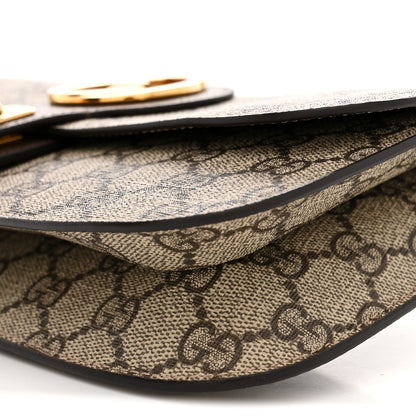 Gucci GG Supreme Monogram Textured Dollar Calfskin Blondie Belt Bag Beige Ebony New Acero 10 of 10
