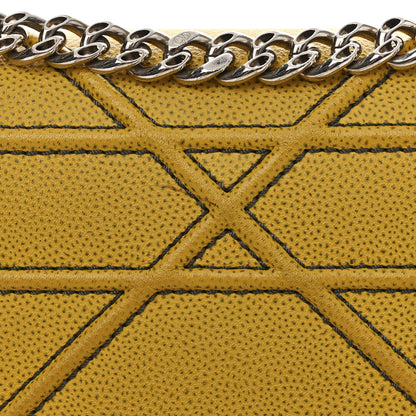Christian Dior Grained Calfskin Medium Diorama Flap Bag Yellow 11 of 14