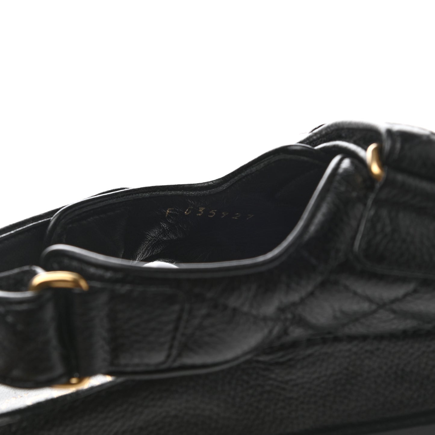 Grained Calfskin Velcro Dad Sandals 38 Black