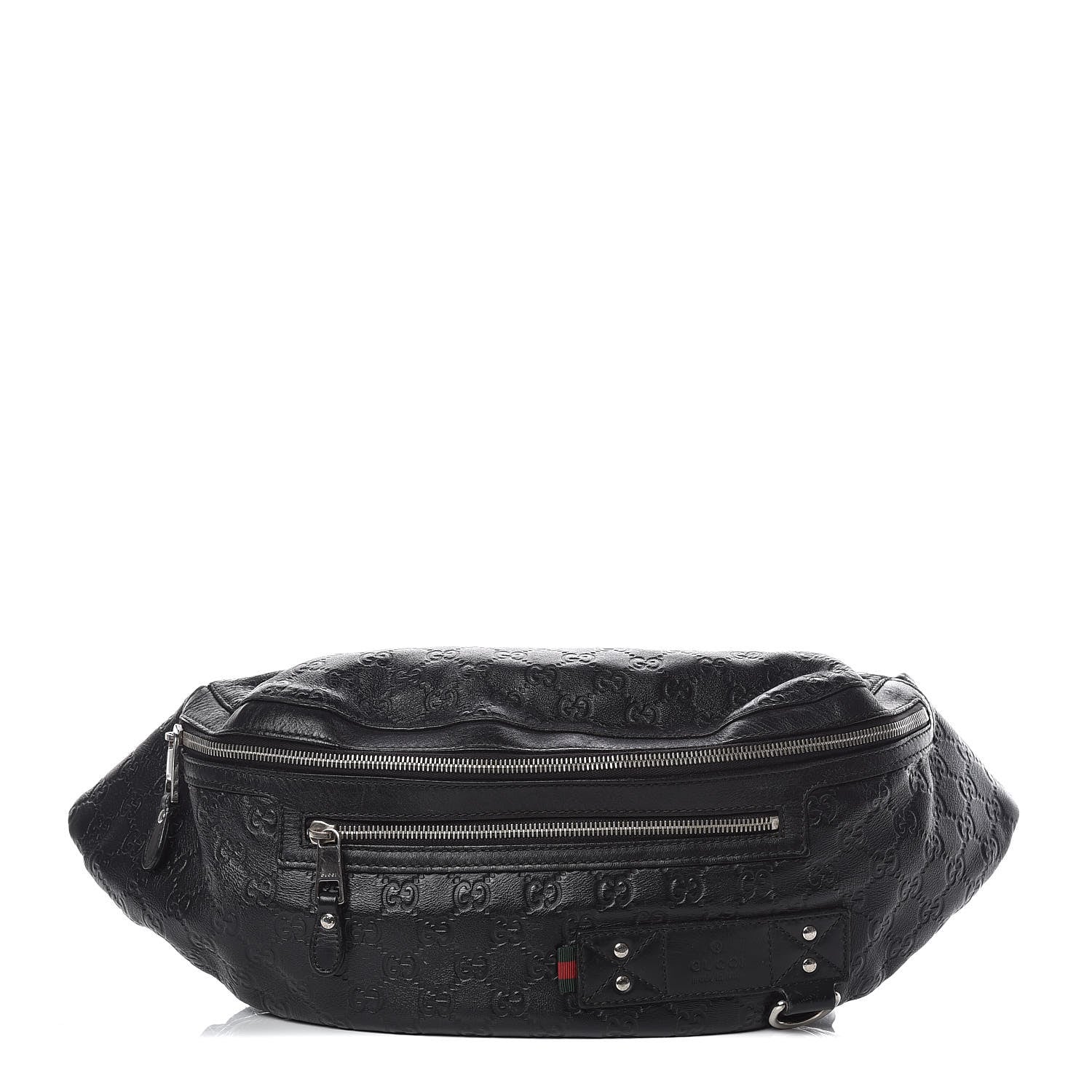 Gucci Guccissima Web Belt Bag Black 1 of 10