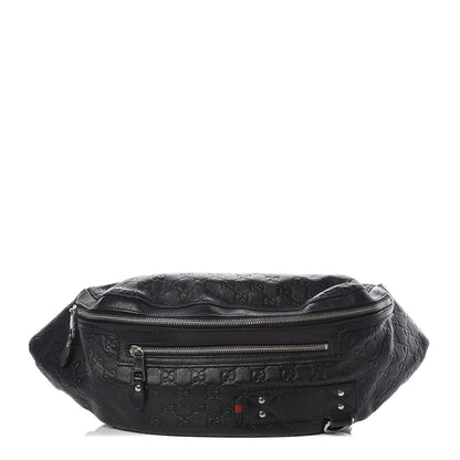 Gucci Guccissima Web Belt Bag Black 1 of 10