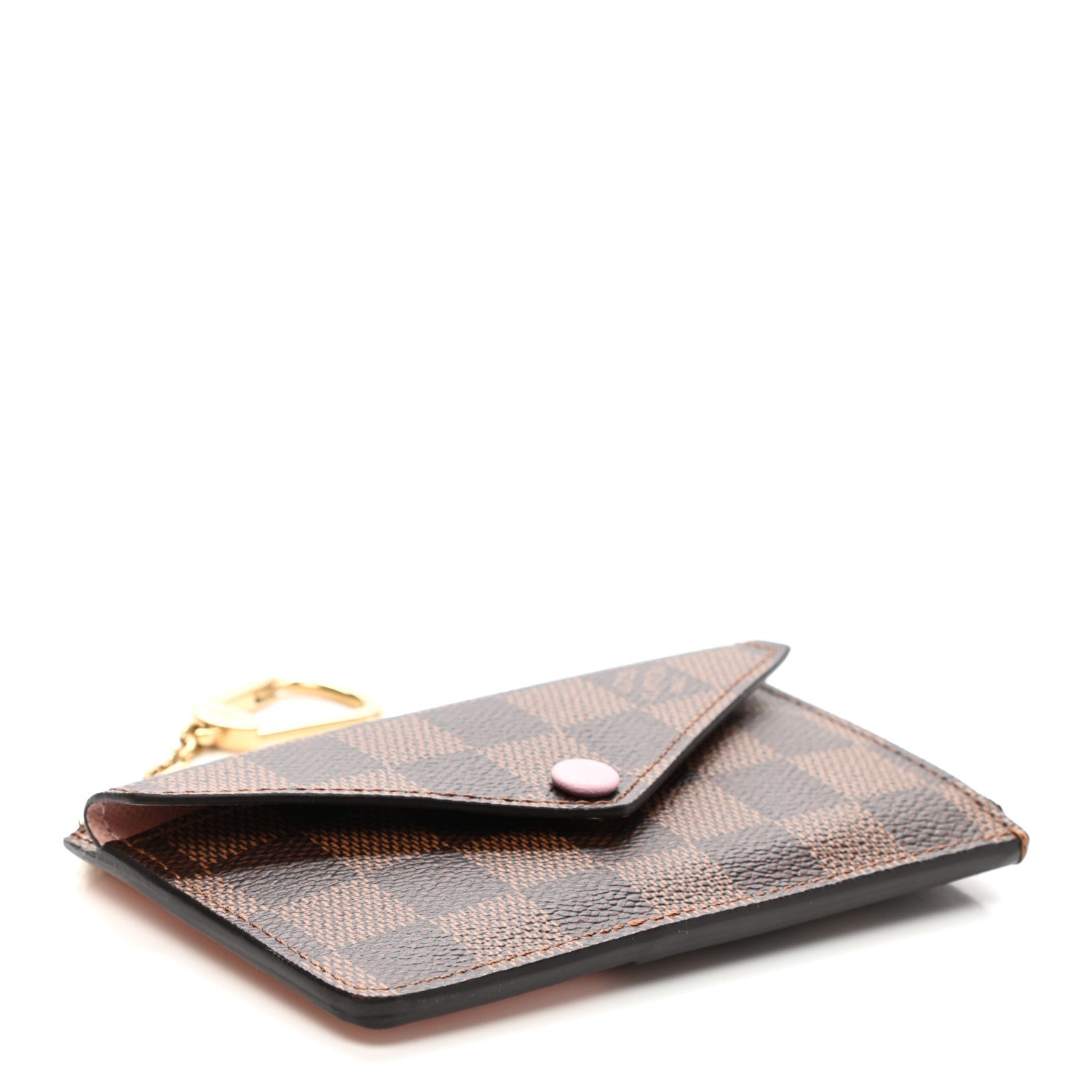 Louis Vuitton Damier Ebene Recto Verso Card Holder Rose Ballerine 3 of 6
