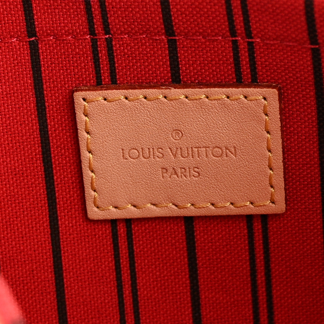 Monogram Neverfull MM GM Pochette Cherry