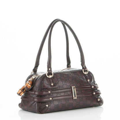 Gucci Guccissima Medium Wave Boston Dark Brown 3 of 9