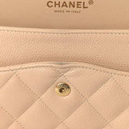 Chanel Caviar Quilted Jumbo Double Flap Beige Clair 12 of 19