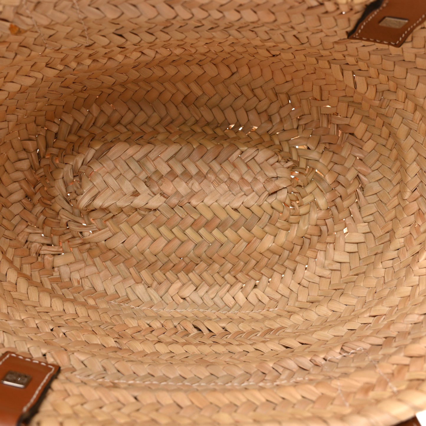 Raffia Basket Tote Bag Natural Tan