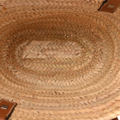 Loewe Raffia Basket Tote Bag Natural Tan 5 of 10