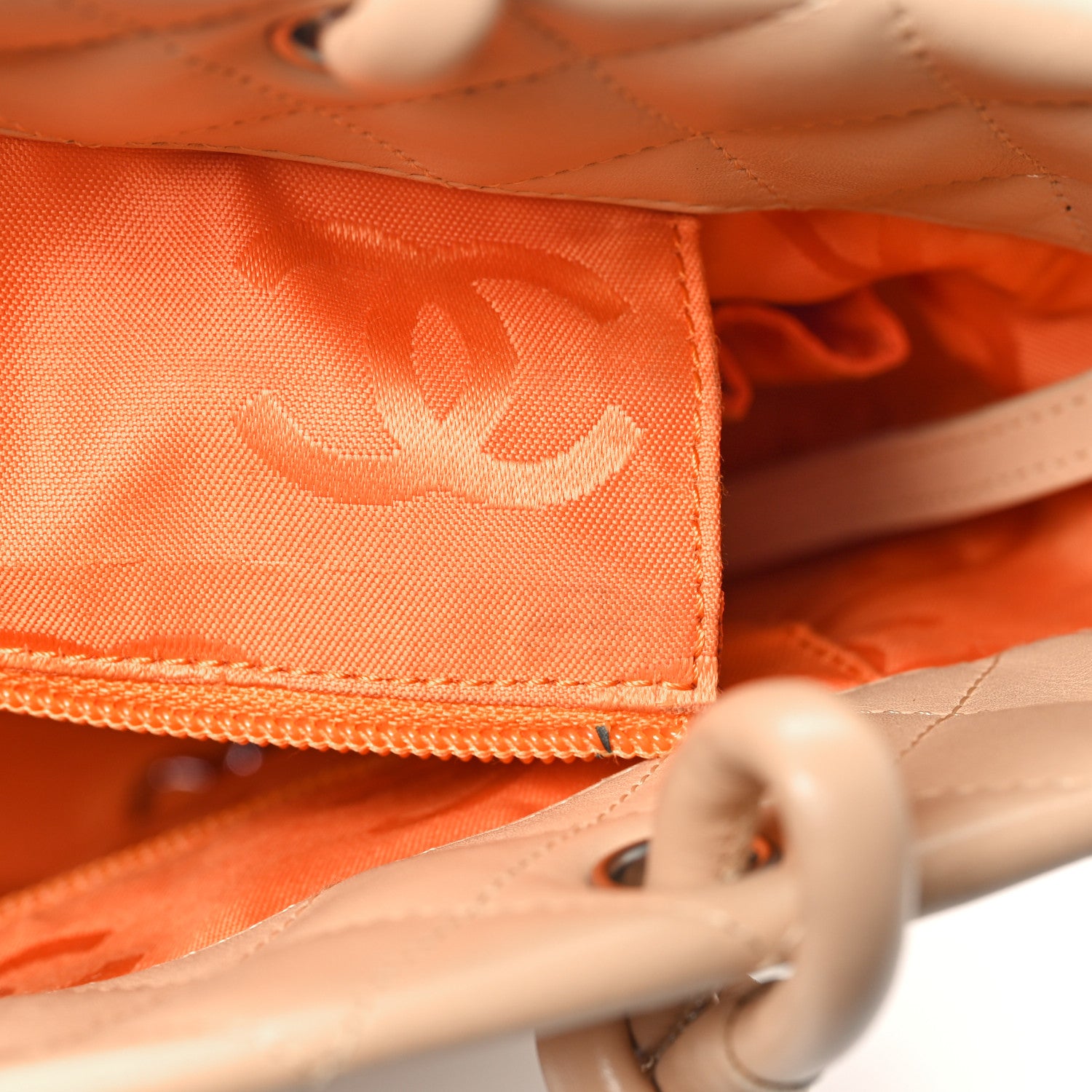 Chanel Calfskin Quilted Medium Cambon Tote Beige 12 of 13