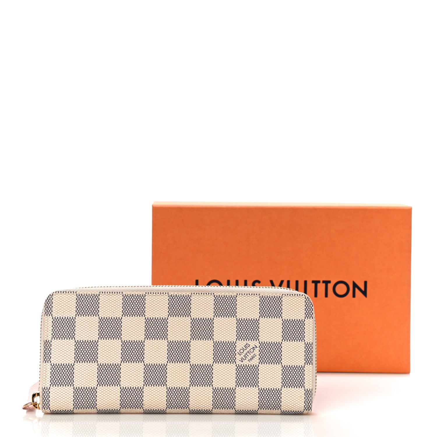 Louis Vuitton Damier Azur Clemence Wallet Rose Ballerine 10 of 10