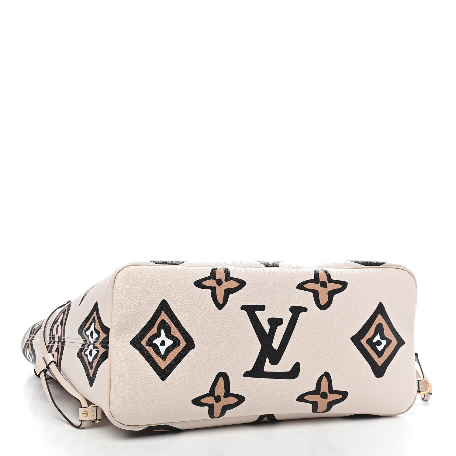Louis Vuitton Monogram Giant Wild At Heart Neverfull MM Creme 4 of 8