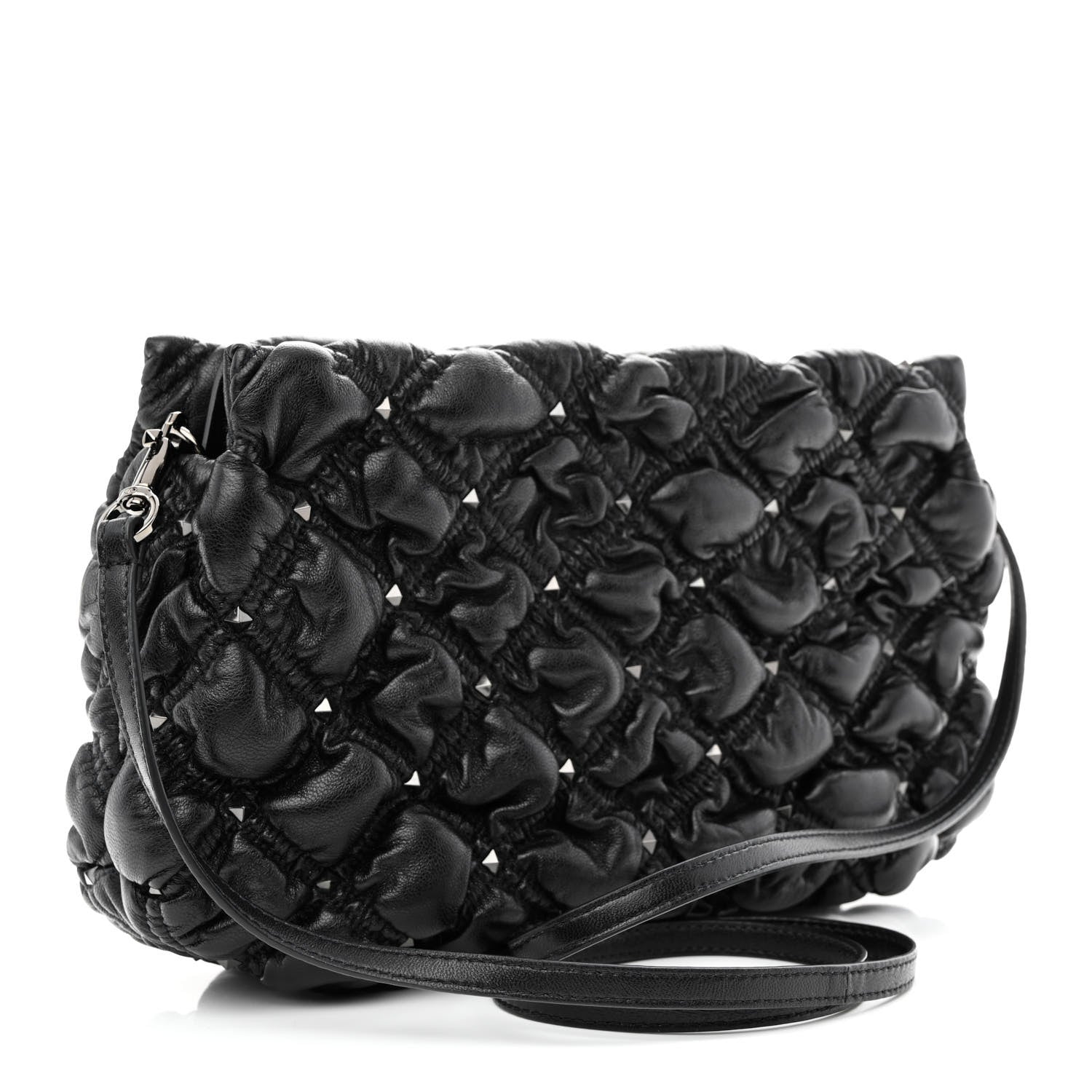 Valentino Garavani Nappa Spikeme Clutch Black 3 of 9