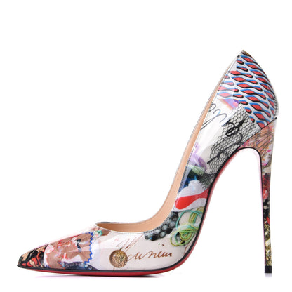 Christian Louboutin Patent Trash So Kate 120 Pumps 39 Multicolor 1 of 9