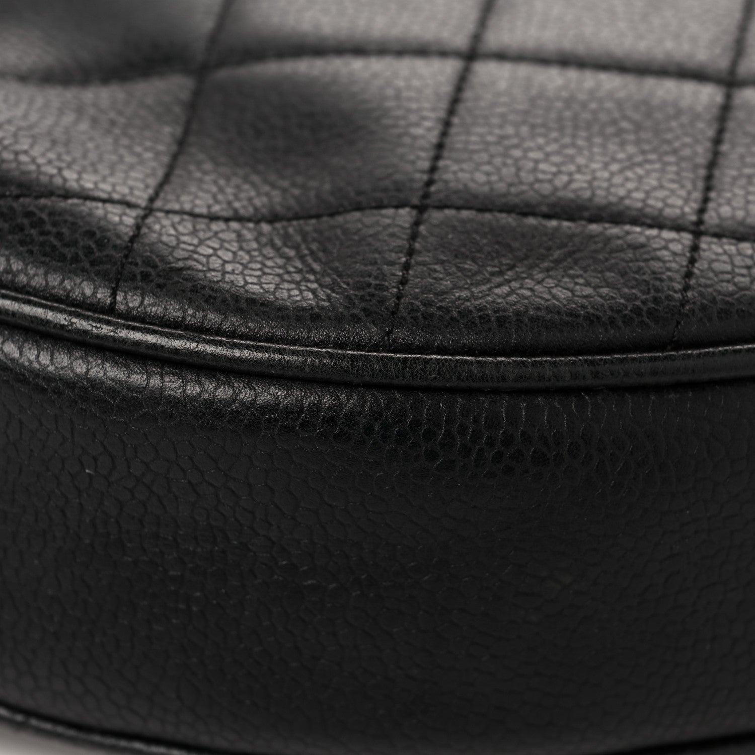 Chanel Caviar Quilted Round Shoulder Bag Black 10 of 15