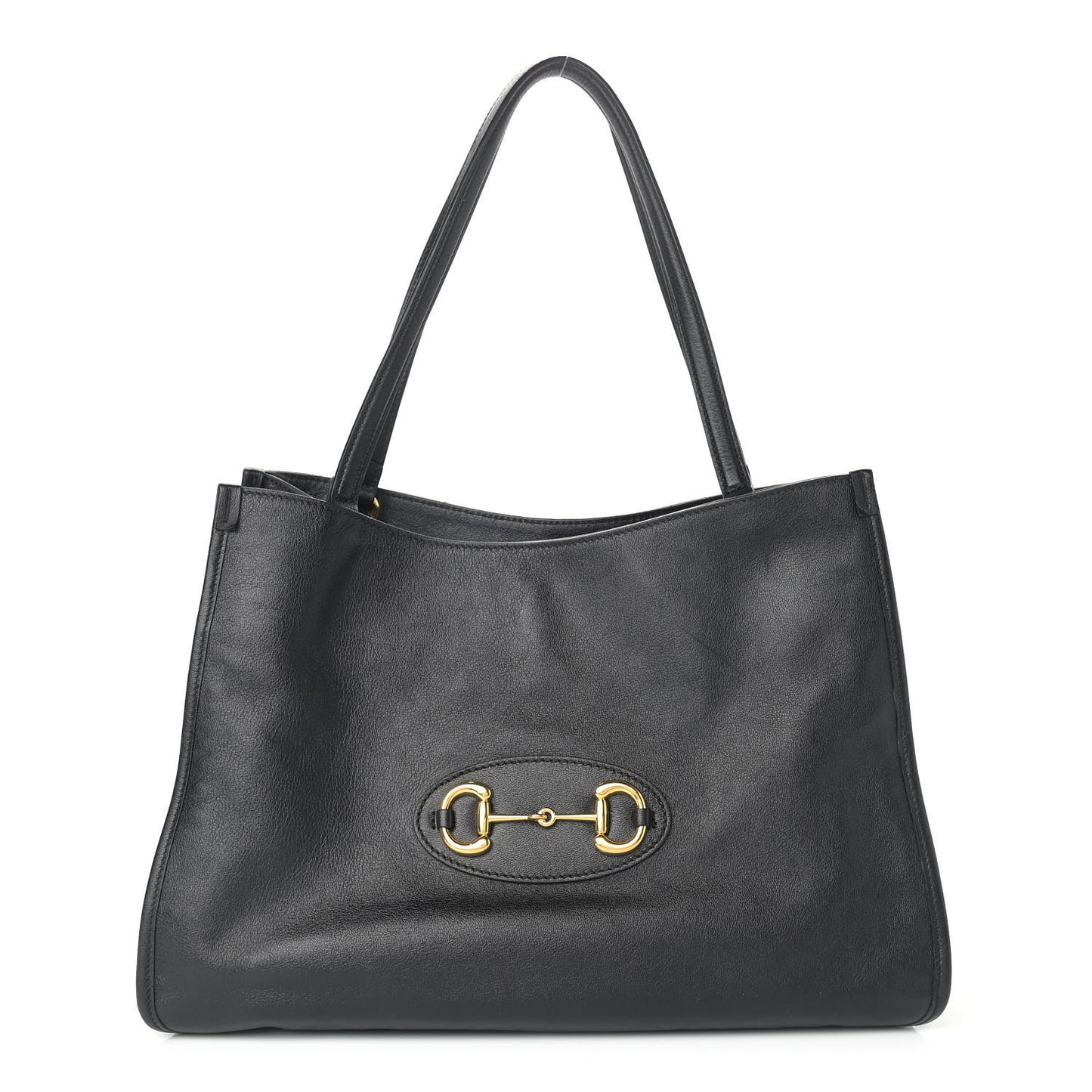 New Sakai Calfskin Lux Horsebit 1955 Tote Bag Black