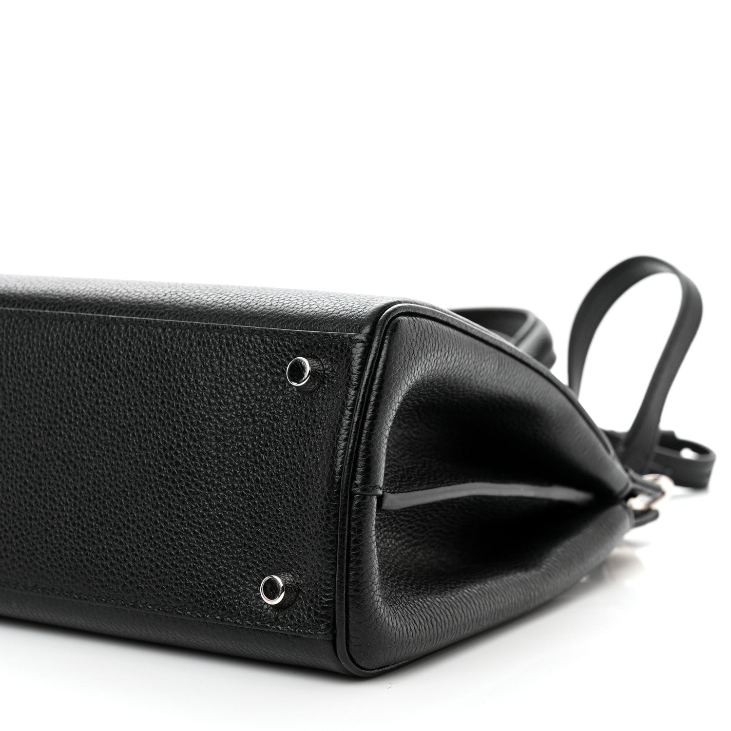 Gucci Grainy Calfskin Small Zumi Top Handle Bag Black 10 of 11