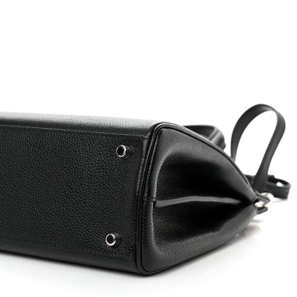 Gucci Grainy Calfskin Small Zumi Top Handle Bag Black 10 of 11